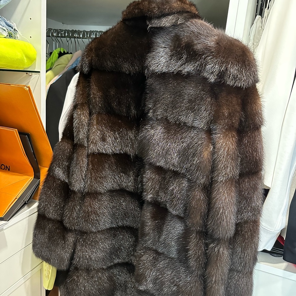 Mink fur coat size Small - Picture 4 of 5